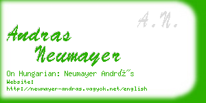 andras neumayer business card